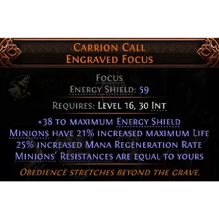 Carrion Call Engraved Focus