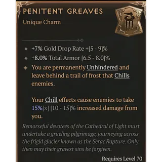 [Seasonal] Penitent Greaves Charm