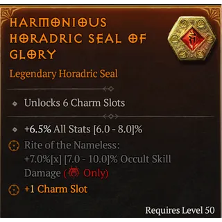 [Seasonal] Legendary Horadric Seal 6 Slots
