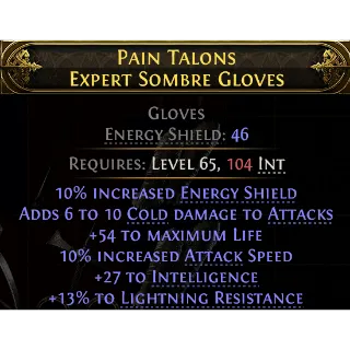 Rare Gloves Int Attack Speed