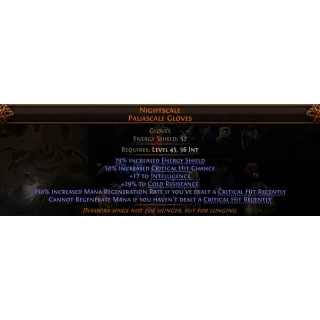 [League] Nightscale Pauascale Gloves