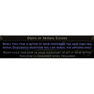 [League] Omen of Abyssal Echoes