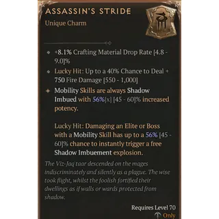 [Seasonal] Assassin's Stride Charm