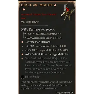 [Seasonal] 2 GA Dirge of Odium