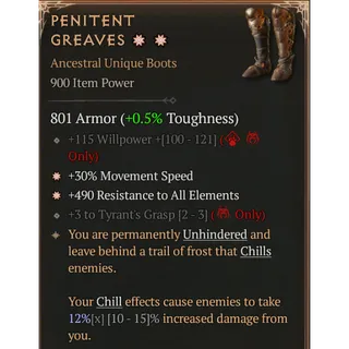 [Seasonal] 2 GA Penitent Greaves