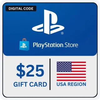 PlayStation Network Card 25 USD (USA) PSN Key