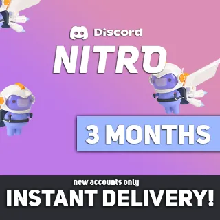 Discord Nitro 3 Months + 2 Boosts