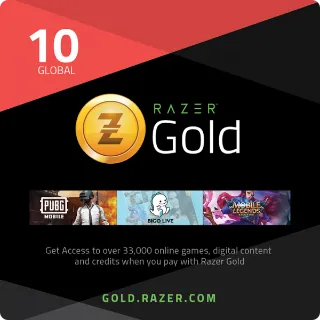 $10.00 Razer Gold GLOBAL Code
