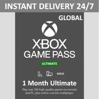 Xbox Game Pass Ultimate 30 Days Old and New Accounts GLOBAL