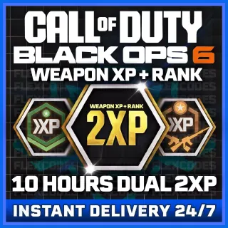 COD BLACK OPS 6 - 10 HOURS DOUBLE XP (2XP) + DOUBLE WEAPON