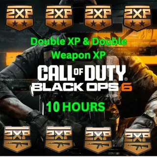 COD BLACK OPS 6 - 10 HOURS DOUBLE XP (2XP) + DOUBLE WEAPON