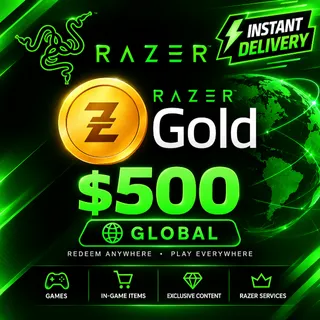 $500.00 USD Razer Gold