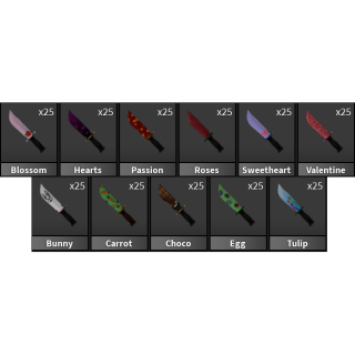 25x Valentine + Easter Set MM2 - Game Items - Gameflip