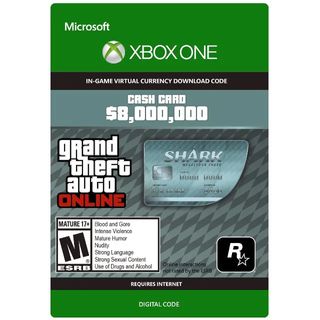 realistisk Placeret MP GTA Online (GTA 5): Megalodon Shark Cash Card 8,000,000$ XBOX ONE KEY  GLOBAL - XBox One Games - Gameflip