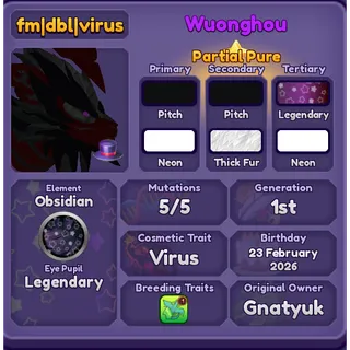 Wuonghou virus DBL FM dragon adventures