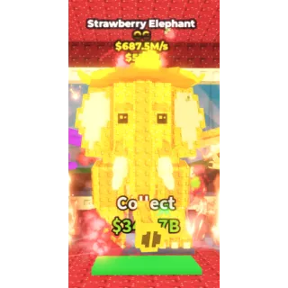 Gold Strawberry Elephant