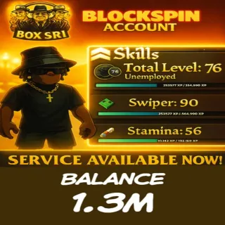 BLOCKSPIN ACCOUNT | READY TO PLAY ✅