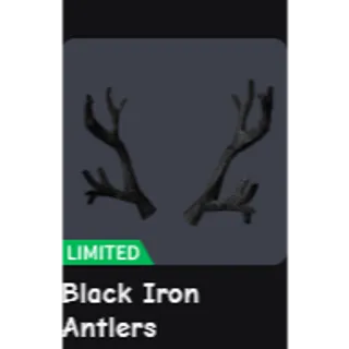 Black Iron Antlers