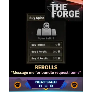 THE FORGE REROLLS x10