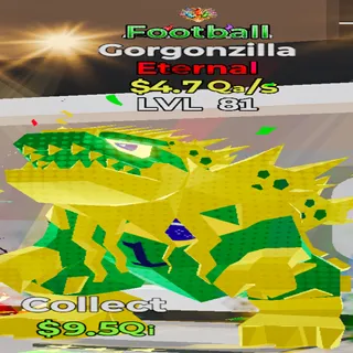 Gorgonzilla Football 1 Trait 4.7Qa/s lvl 81 Fortnite Steal the Brainrot