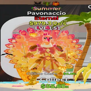 Pavonaccio Summer 3 Traits Fortnite Steal the Brainrot