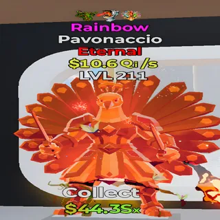 Pavonaccio Rainbow 3 Traits Fortnite Steal the Brainrot