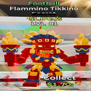 Flammino Tikkino Football 1.8Qa/s Lvl 81 Fortnite Steal the Brainrot