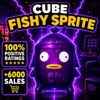 Cube Fishy Sprite