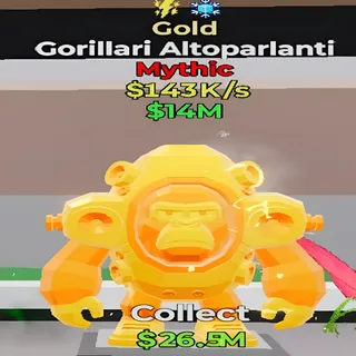 Gorillari Altoparlanti Gold 2 Traits Fortnite Steal the Brainrot
