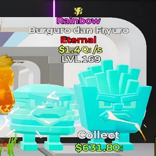 Burguro dan Fryuro Rainbow 1 Trait Fortnite Steal the Brainrot