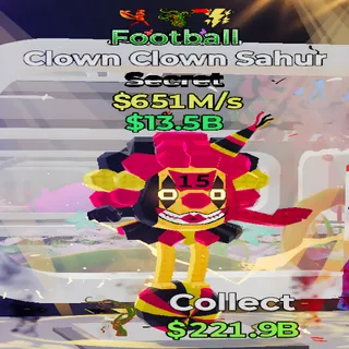 Clown Clown Sahur Football 3 Traits Fortnite Steal the Brainrot
