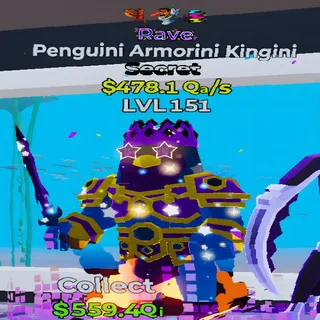 Penguini Armorini Kingini Rave 3 Traits Fortnite Steal the Brainrot