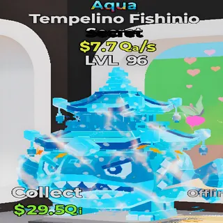 Tempelino Fishinio Aqua 7.7Qa/s lvl 96 Fortnite Steal the Brainrot