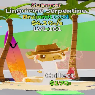 Linguicine Serpentine Summer 4.3Qa/s lvl 161 Fortnite Steal the Brainrot