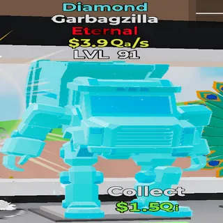 Garbagzilla Diamond 3.9Qa/s lvl 91 Fortnite Steal the Brainrot