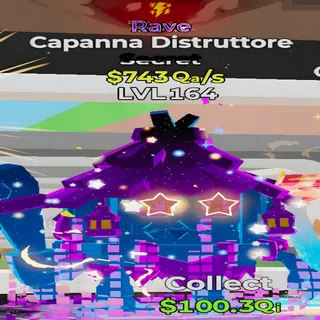Capanna Distruttore Rave 1 Trait Fortnite Steal the Brainrot