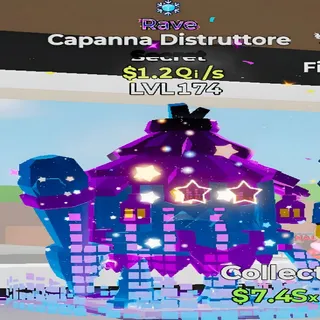 Capanna Distruttore Rave 1 Trait Fortnite Steal the Brainrot