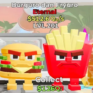 Burguro dan Fryuro Fortnite Steal the Brainrot