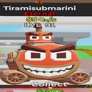 Tiramisubmarini 5Qa/s Lvl 91 1 Trait Fortnite Steal the Brainrot
