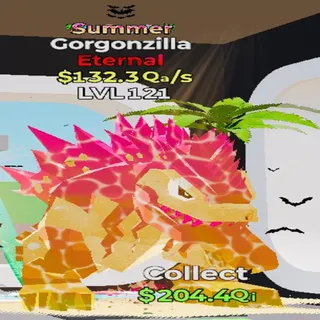 Gorgonzilla Summer 1 Trait 132.3Qa/s lvl 121 Fortnite Steal the Brainrot