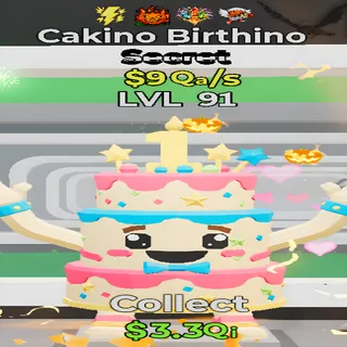 Cakino Birthino 9Qa/s Lvl 91 4 Traits Fortnite Steal the Brainrot