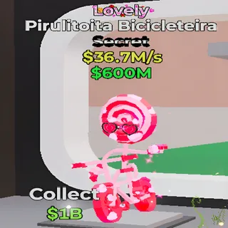 Pirulitoita Bicicleteira Lovely Fortnite Steal the Brainrot