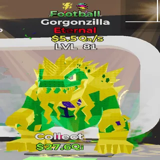 Gorgonzilla Football 2 Traits 5.5Qa/s lvl 81 Fortnite Steal the Brainrot