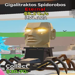 Gigalitraktos Spidorobos 9.2Qa/s lvl 121 Fortnite Steal the Brainrot