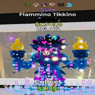 Flammino Tikkino Rave 6 Traits Fortnite Steal the Brainrot