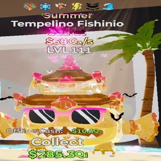 Tempelino Fishinio Summer 6 Traits 68Qa/s lvl 111 Fortnite Steal the Brainrot