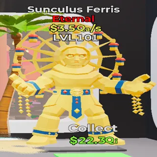 Sunculus Ferris 3.5Qa/s lvl 101 Fortnite Steal the Brainrot