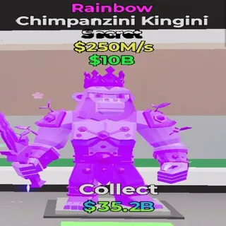 Fortnite Steal the Brainrot Chimpanzini Kingini Rainbow 250M/s