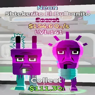 Shtekerito El Bulbonito Neon Fortnite Steal the Brainrot
