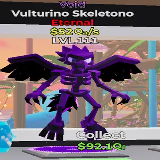 Vulturino Skeletono Void 52Qa/s lvl 111 Fortnite Steal the Brainrot
